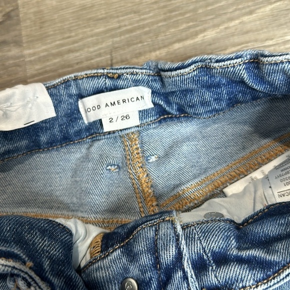 NWT Good American Good Legs Distressed High-Rise Skinny Jeans Shadow Pocket 2/26 - Picture 5 of 14